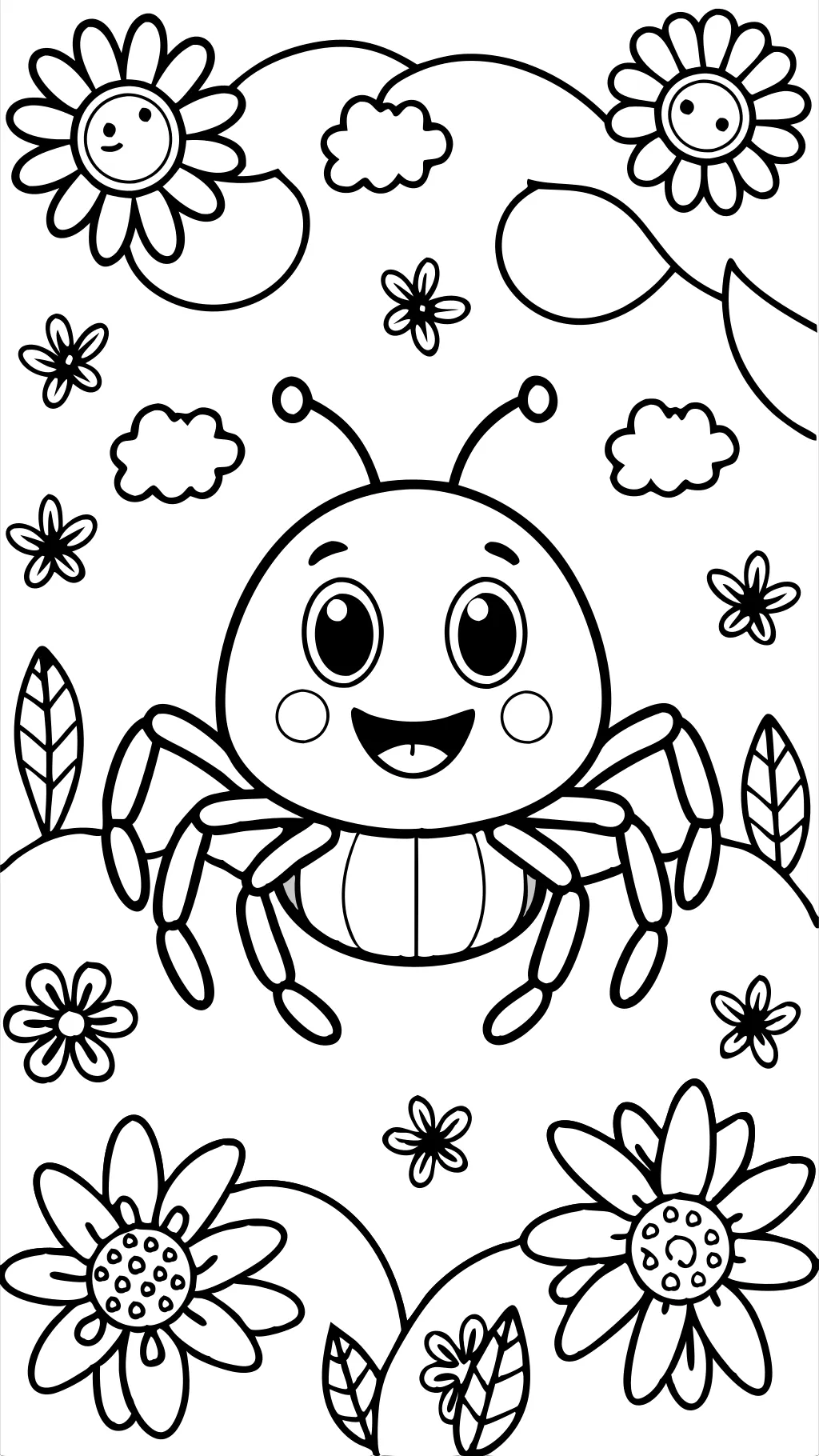 lucas the spider coloring pages